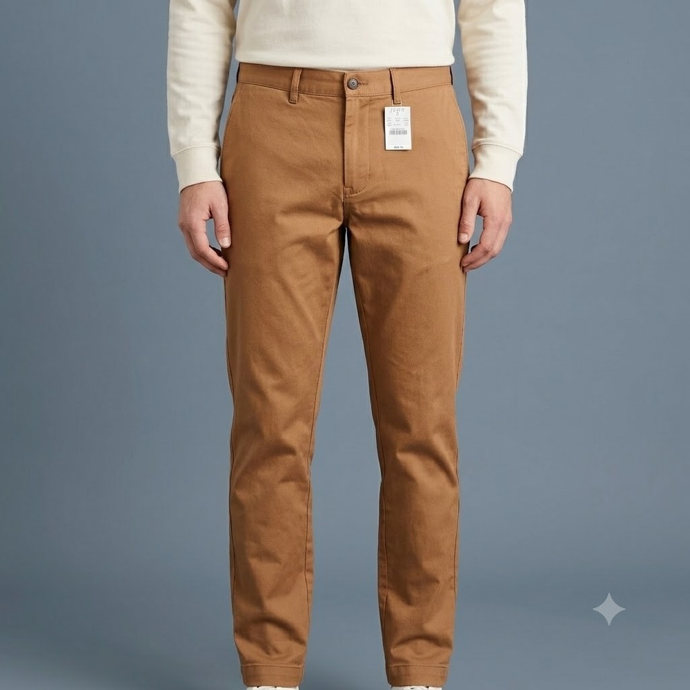 J.Crew Mercantile Flex Straight Chino Pants Men's 33x32‎ Brown NWT
